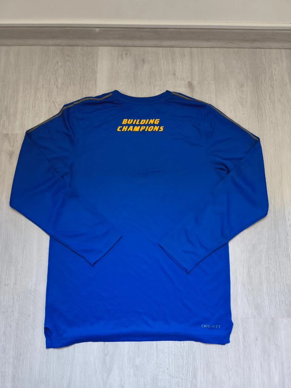 T-Shirt Manga Longa Nike Dri-Fit Azul Tamanho M – photo 3